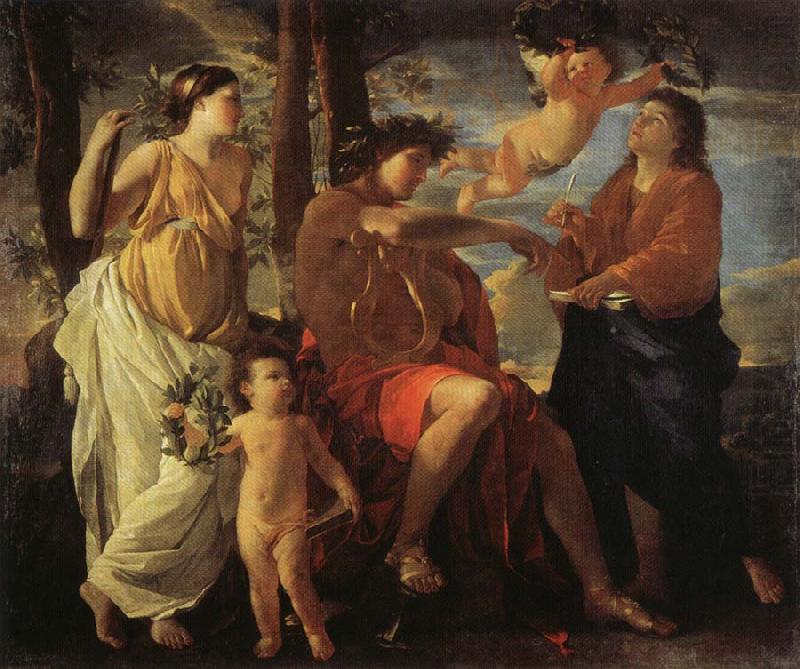 POUSSIN, Nicolas The Inspiration of the Epic Poet china oil painting image